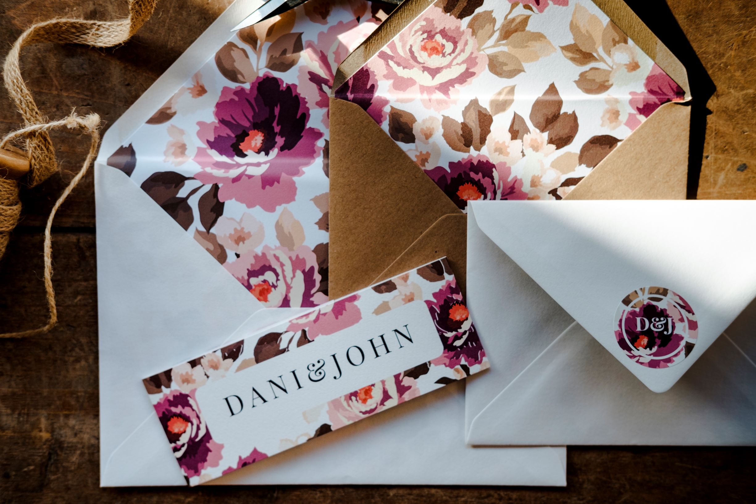 Country Garden - Belly Band, Sticker & Envelope Liners